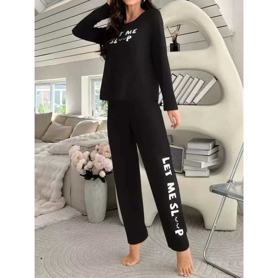 Sleepwear Womens Nightgown Long Sleeve Pajamas Ladies Pj Sets for Woman Pyjamas Set Pajama Girl Home Wear Set Homewear FemaleT251014
