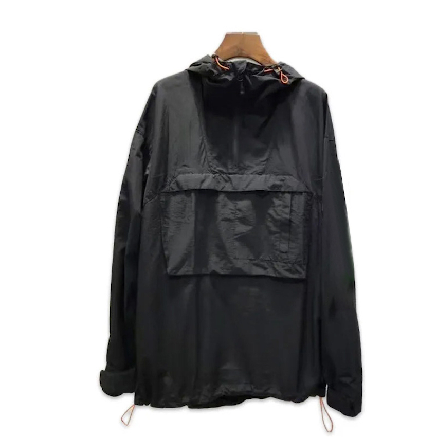 Men's jacket early spring 2025 new simple solid color metal nylon leisure sleeve pocket jacket