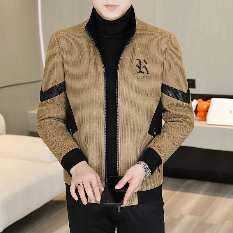 Autumn Winter Mens New Jackets Men Thicken Wool Liner Jacket Fleece Warm lapel Men Coats Casual Streetwear Outwear J251014