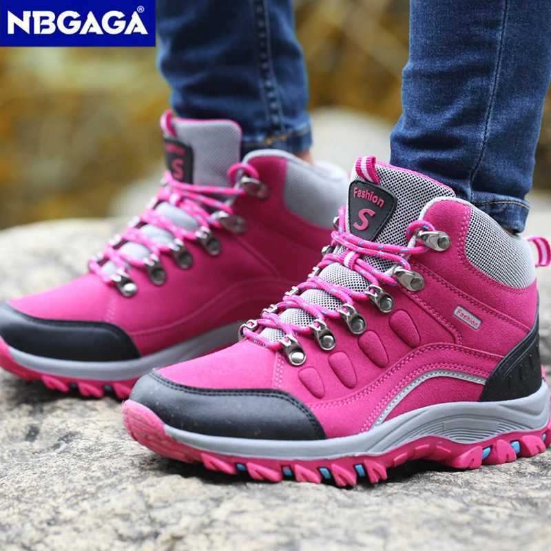 Outdoor Mountaineering Shoes Fashion Womens Wearresistant Hiking Sneaker Comfortable Anti Slip Hunting Sports Walking Shoes C251014