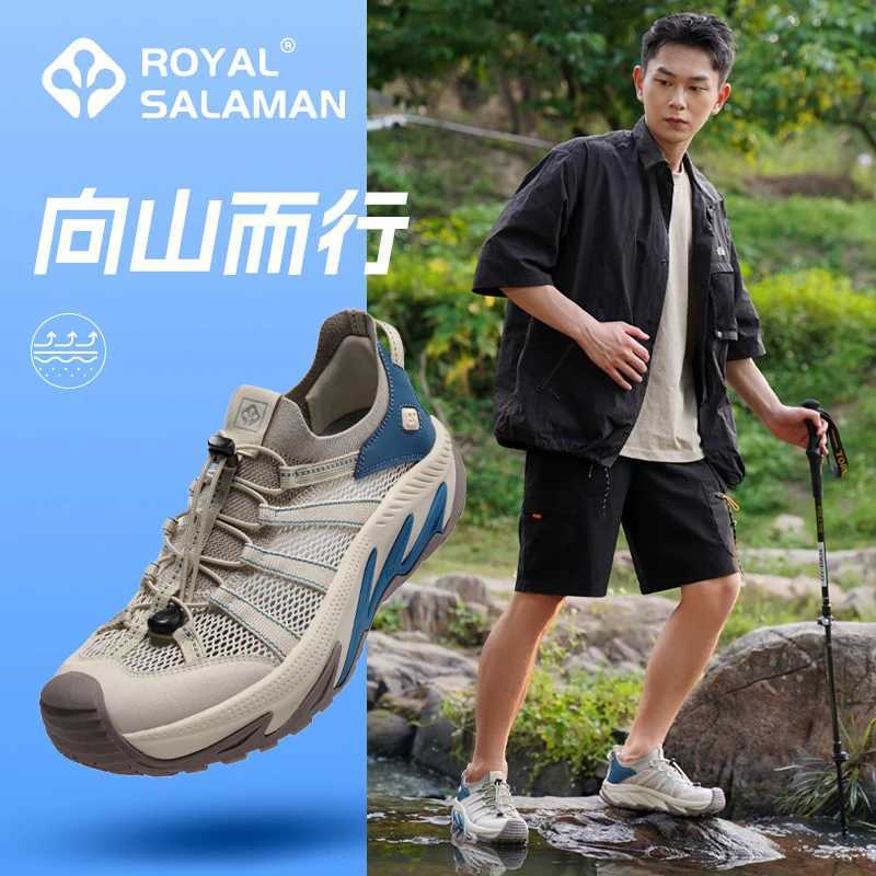 SALAMAN Upstream Shoes men hiking shoes Outdoor Trekking Wading Aqua Shoes Breathable Mesh Quick drying Sneakers women water C251014