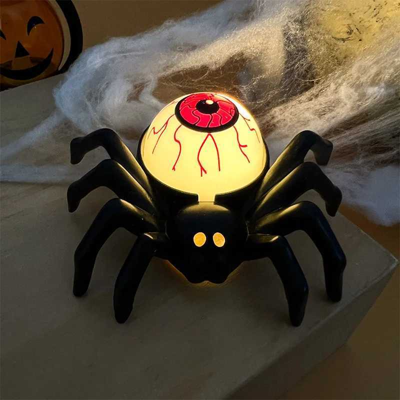 Halloween Decorations LED Candle Light Plastic Spider Skull Lamp for Home Bar Haunted House Halloween Party Decor Horror Props C251014