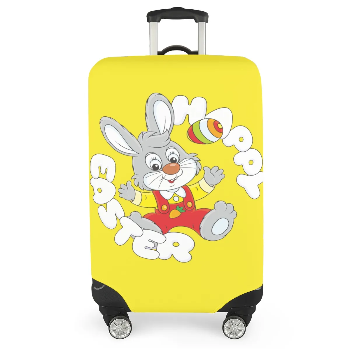 DHgatepod Allover Print Luggage Cover with Belt | Universal Suitcase Protector | Scratch Resistant Travel Case Covers