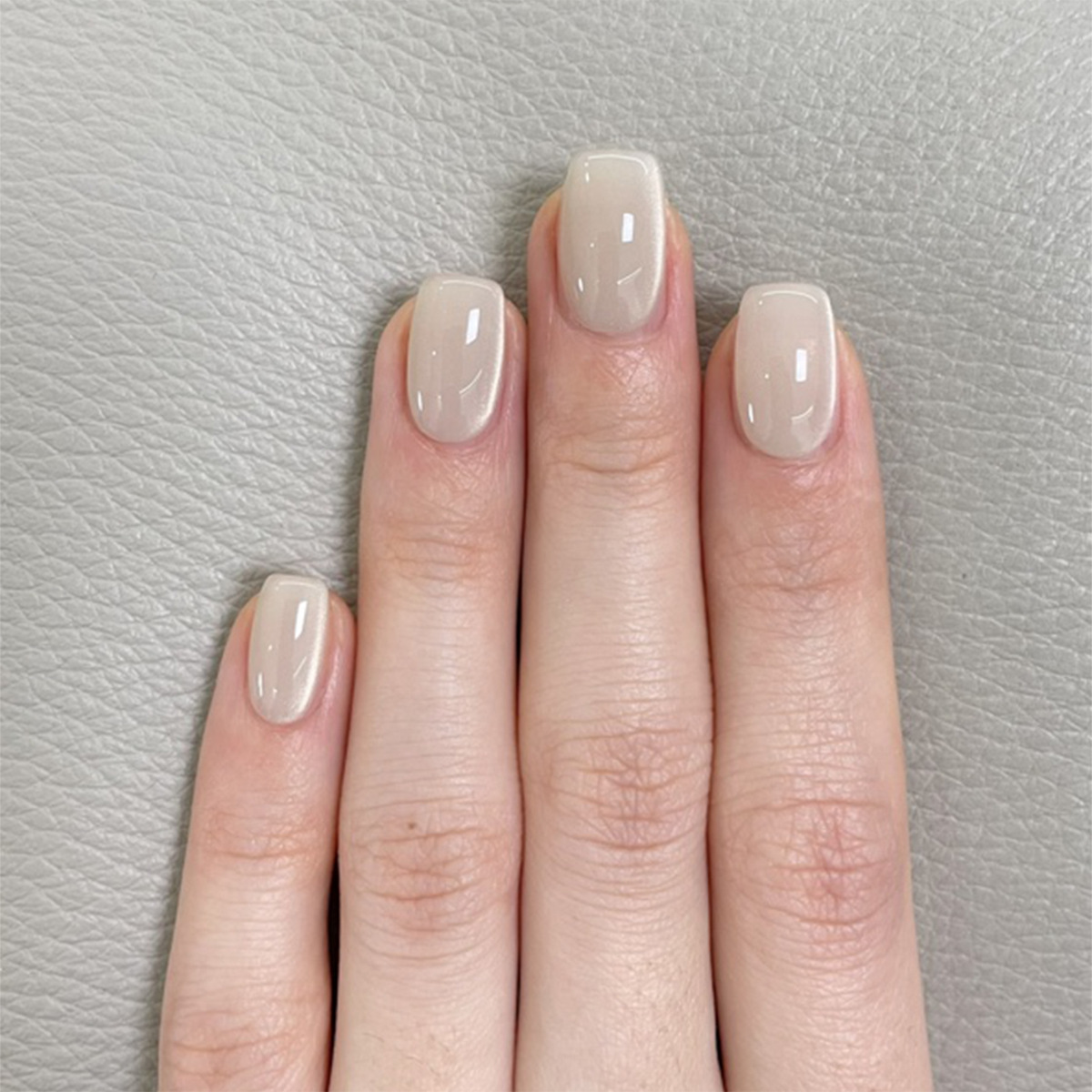 Press-On Nails - Cat Eye Design, Elegant & Minimalist, Skin-Tone Enhancing, Removable Fake Nail Tips with Luxury Finish