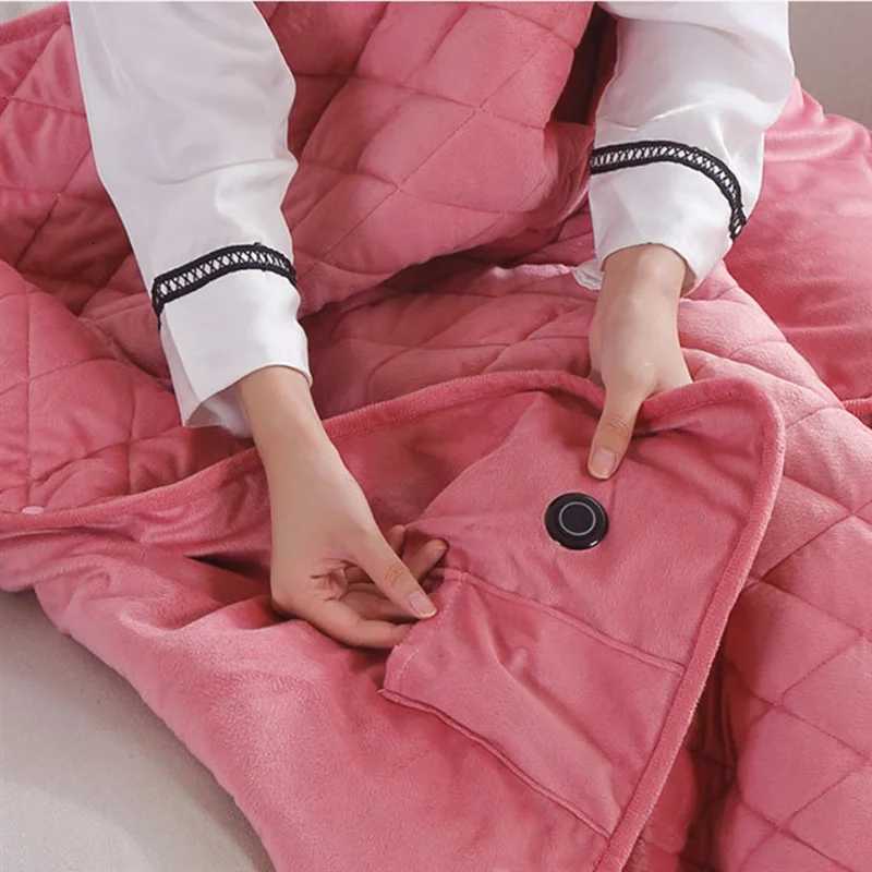 AS945V USB Electric Blanket Powered By Power Bank Winter Bed Warmer USB Heated Blanket Body Heater Multifunction Blanket B Dura Y251014