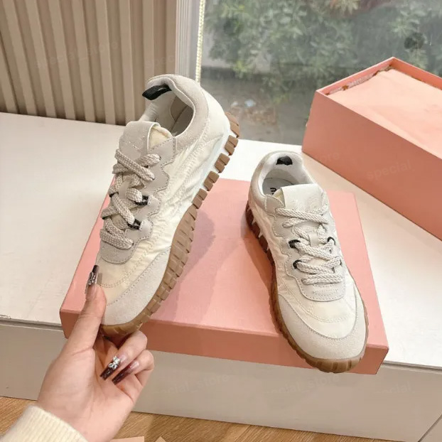 Designer Trainers Women Suede Sneakers Rubber Sole Sneakers Flats Casual Walking Shoes Platform women Running Shoes Outdoor Sport Shoes