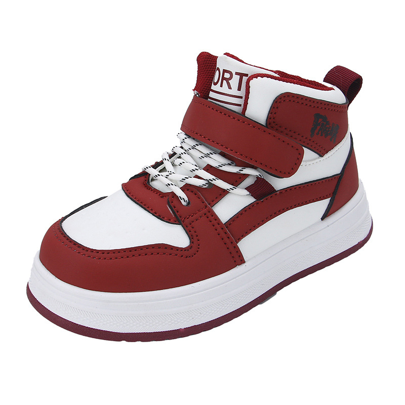 Kids Basketball Shoes Design Toddler Children's Boys Girls Sports Shoes Student High Cut Youth Trainers Sizes US9C-US5Y K01085