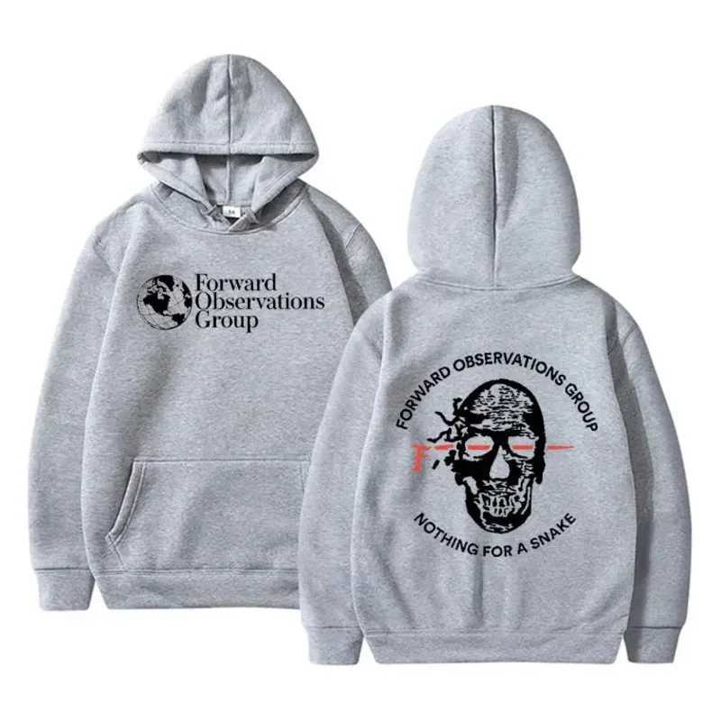Forward Observations Group Nothing for A Snake FOG Graphic Hoodie Men Women Gothic Skeleton Vintage Hoodies Streetwear J251203