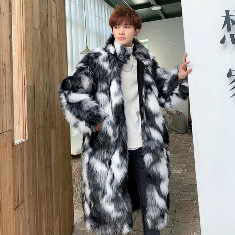 Winter Fur Coat Mens Warm Thick Parka Men Fashion Casual Long Coat Man Streetwear Wild Loose Jacket Male Clothes Overcoat S6XL 251011