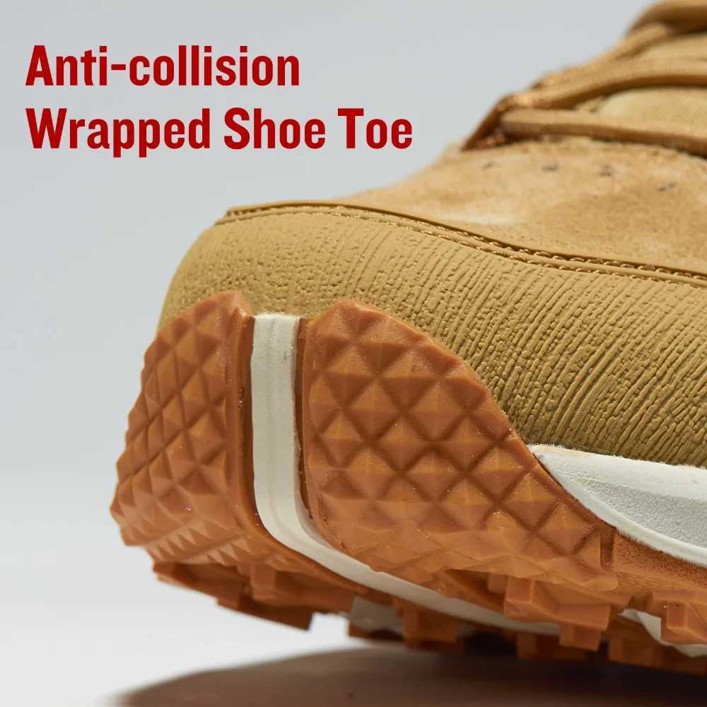 RAX Men Hiking Shoes Midtop Waterproof Outdoor Sneaker Men Leather Trekking Boots Trail Camping Climbing Hunting Sneakers C251014