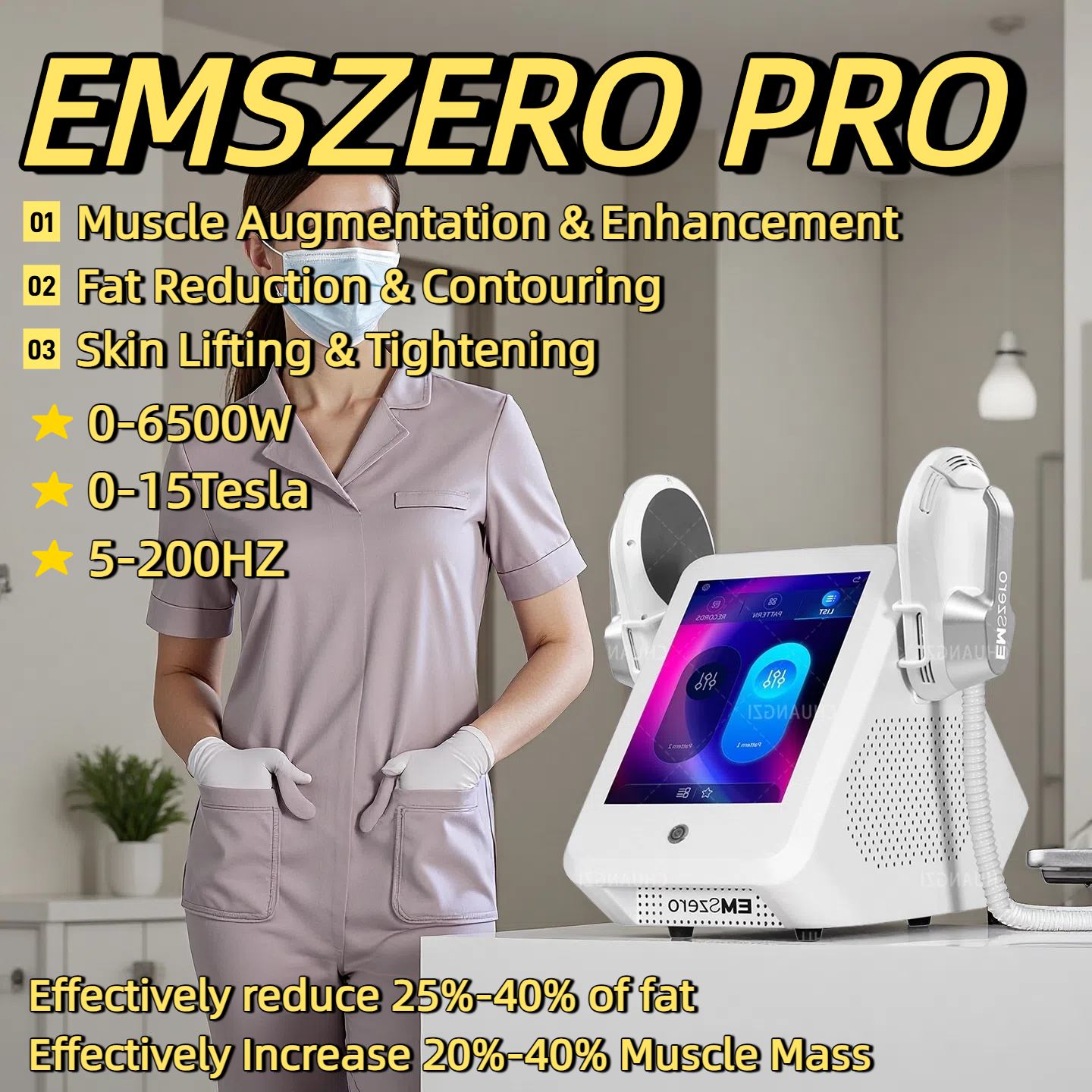 EMSzero RF Slimming Machine EMS Sculpt Body Sculpting Weight Loss Slimming And Muscle Building Fat Loss Electromagnetic Stimulation HIEMT EMS Machine 