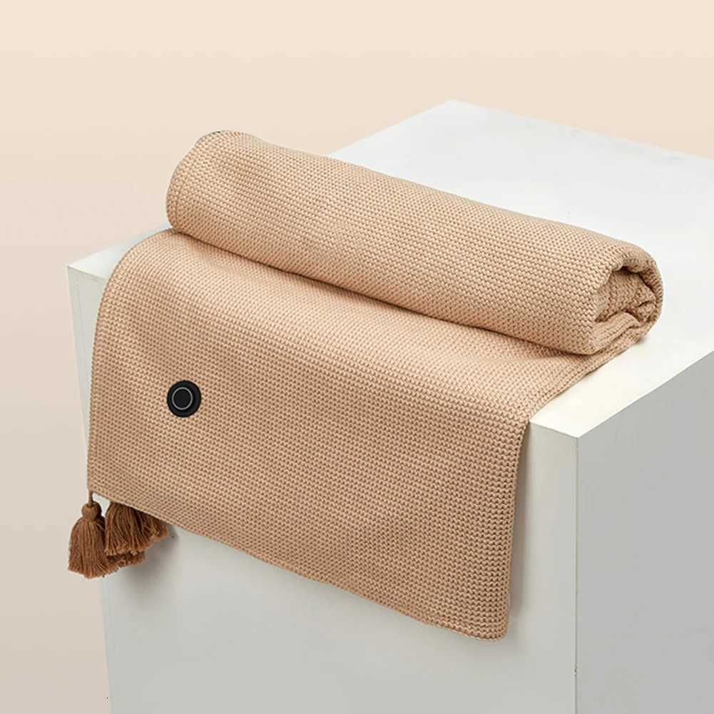 Wearable USB Electric Heated Blanket 3 Heating Levels Portable Body Warmer Blanket with 10000mAh Power Bank for Home Office Y251014