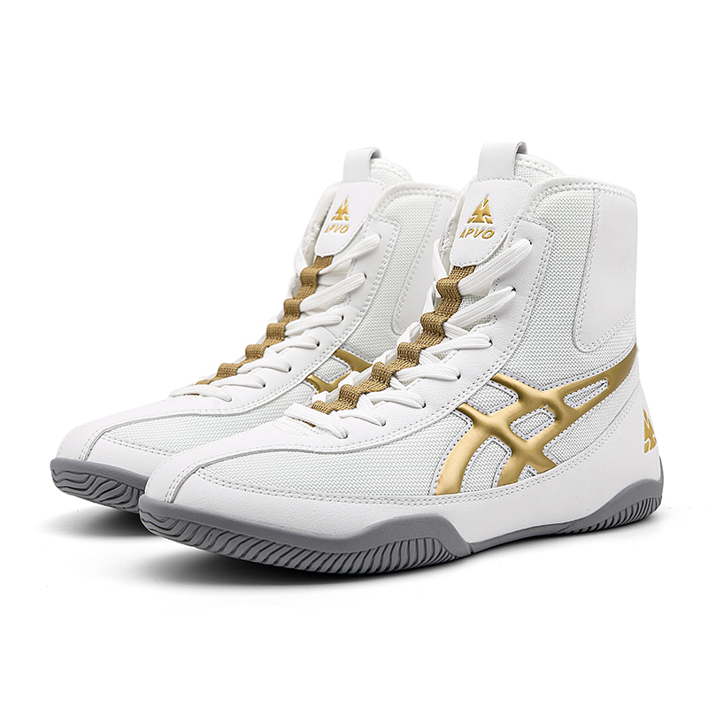 2025 New men's Boxing Shoes with Multi functional Mid tube Sports Wrestling Fighting Sanda Running Comprehensive Strength Training Shoes