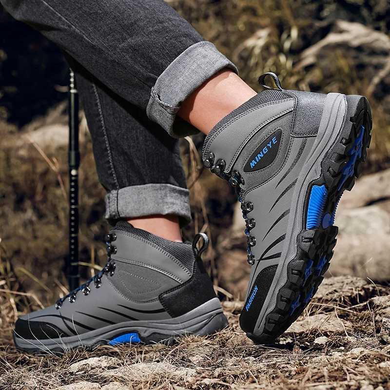 Hiking Shoes Men Waterproof Ankle Boots Outdoor Mountain Climbing Sneakers Nonslip Durable Trekking Sports Offroad Shoes C251014