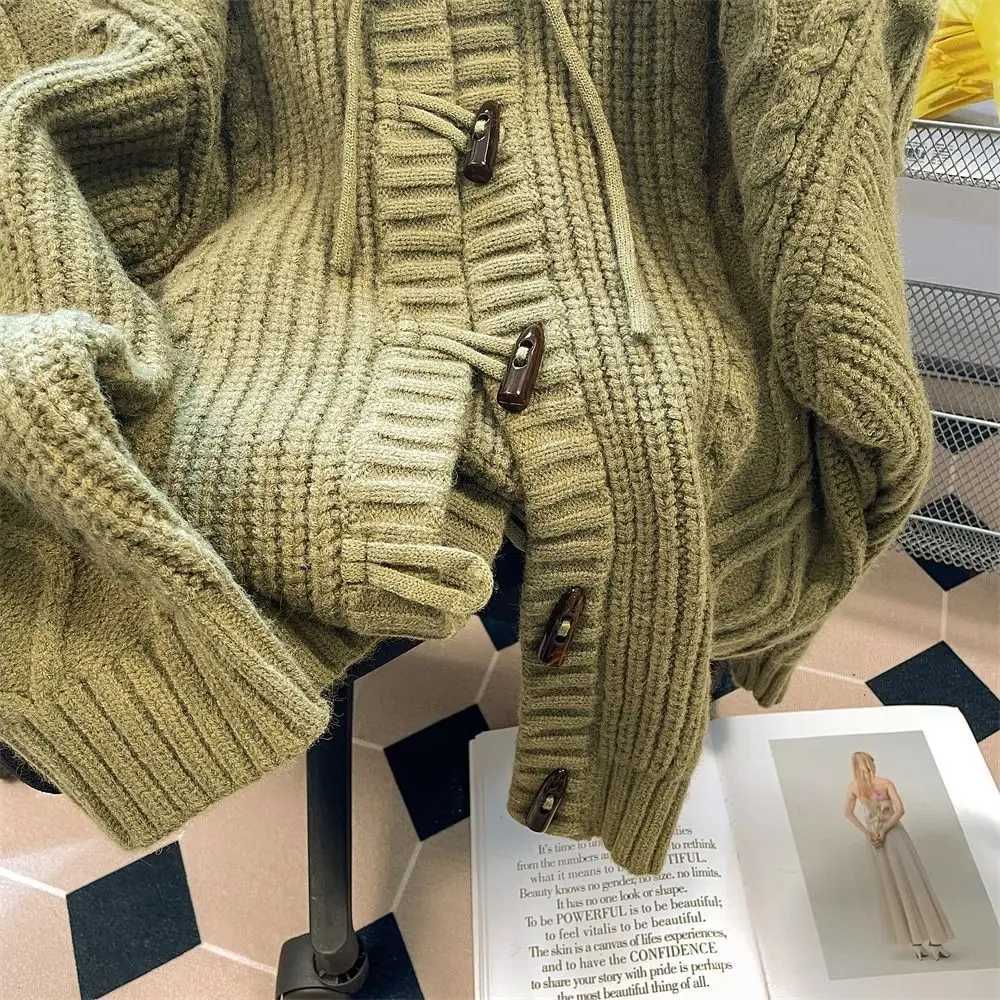 Hooded Cardigans Women Harajuku Pure Vintage Gentle Autumn Soft Leisure Streetwear Young Simple Sweaters Korean Style W251014