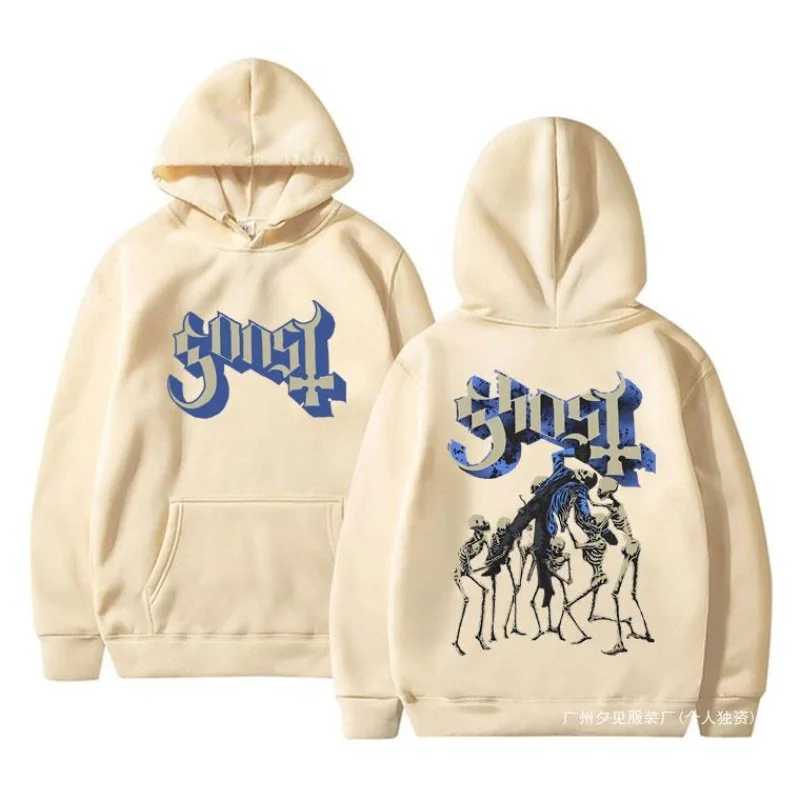 Rock Band Ghost Hoodie Skeleton Graphic Hoodies Men Vintage Hoodies Women Men Long Sleeve Hooded Sweatshirts Unisex Cool Casual J251014