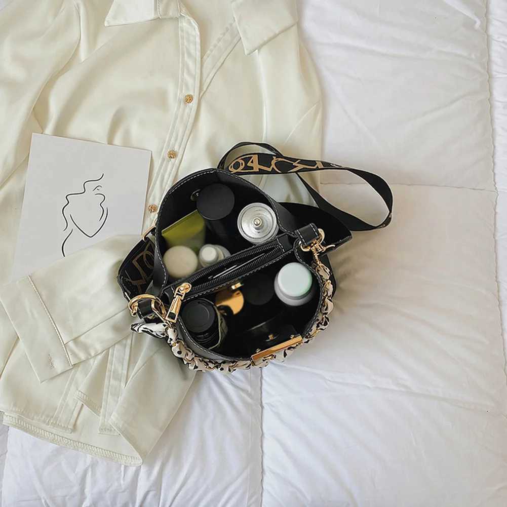 Wen PU Leather Fi Bucket Bag with Adjustable Strap Single Shoder Handbag Zipper Closure Bag for Work Vai D251014