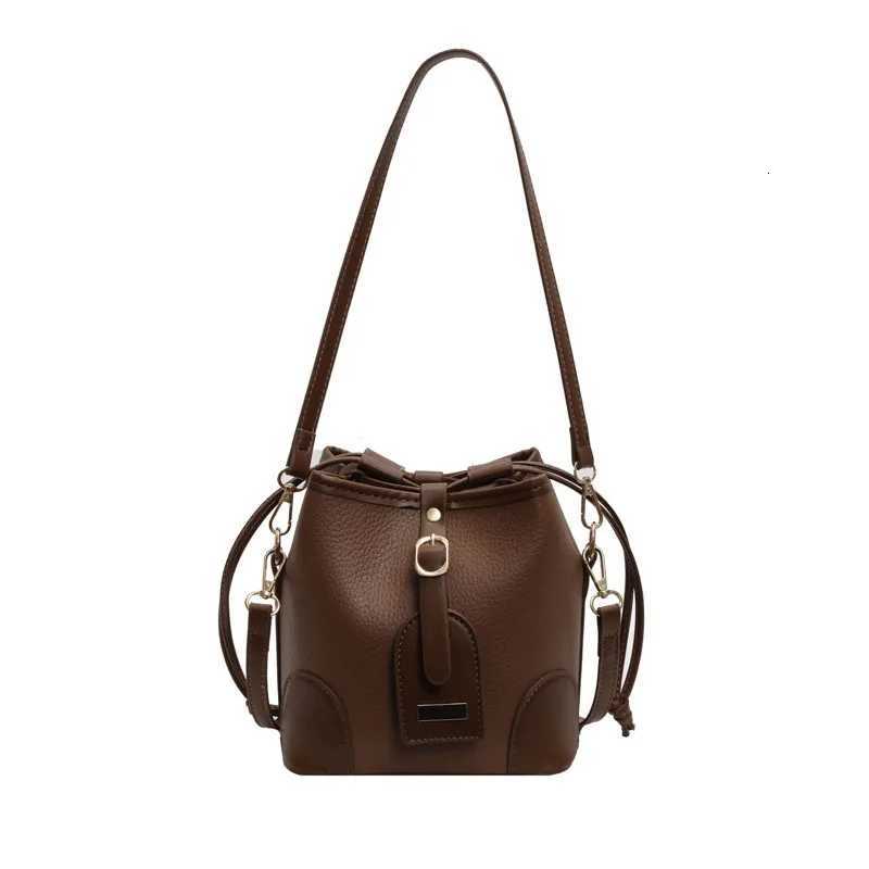 Casual Cmuter Large Capacity Shoder Bag Simple Fiable Korean Style Sling Bag Wen Minimalist Design Bucket Bag D251014