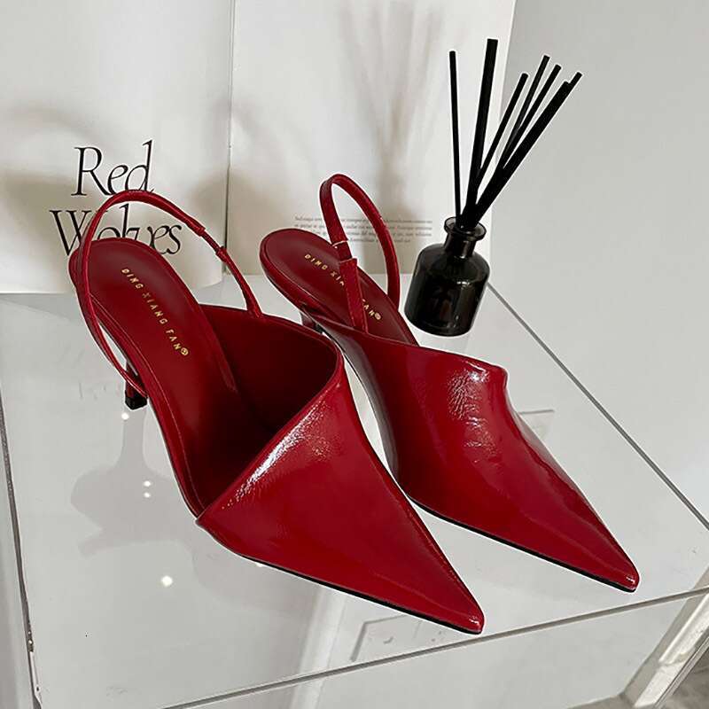 P9niche Design 2025 New European And American Pointed High Heels Fashionable Shoes Versatile Toe Sandals For