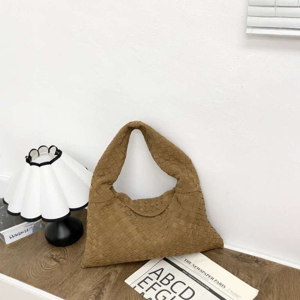 Luxury bag Genuine Leather Woven New Suede Dumpling Large Capacity Handbag Cowhide Single Shoulder Underarm Bag for Women