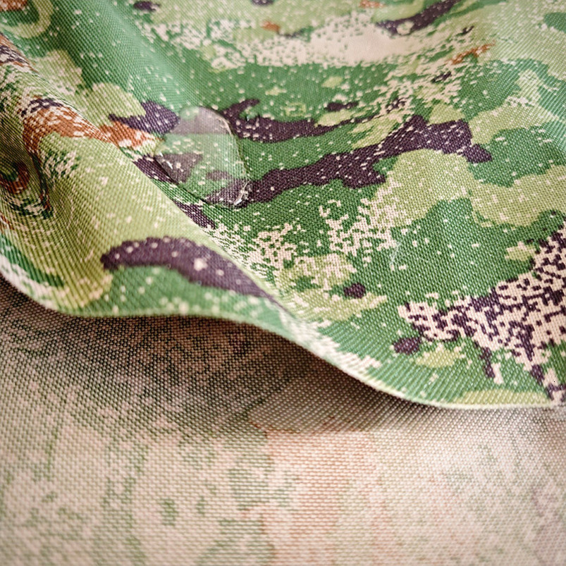 900D Polyester Mosaic Camouflage Oxford Fabric Coated PU Waterproof Printed Material Wholesale