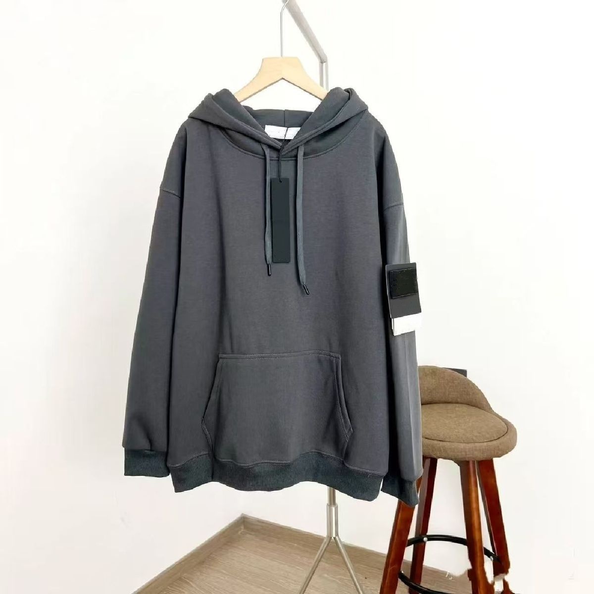 Men's Hoodies Mens Hooded Sweatshirt Fashion Streetwear Long Sleeve Pullover Casual Hoodie High Street Man Clothing Top