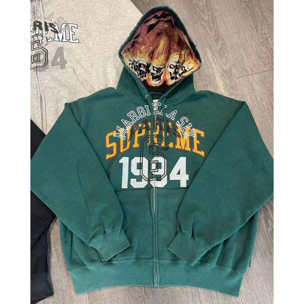 Zipper Cardigan 2025 New Cross-Border 1994 English Print National Trend Treasure Boy Hoodie