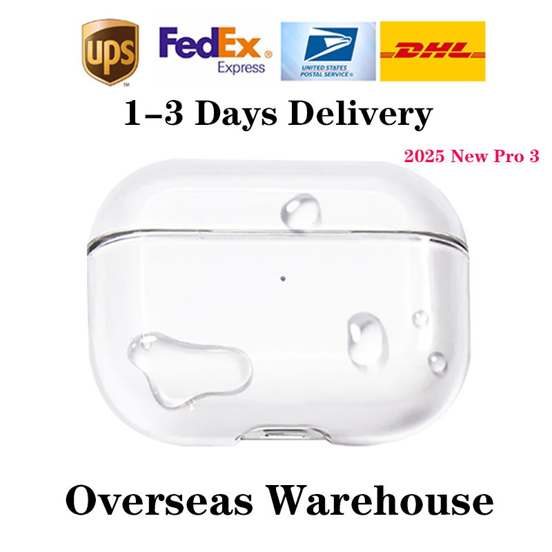 2025 NEW ANC Noise Cancellation Headphones case for Airpods pro 3 2 4 3rd max Headphone Accessories Anti fall protective shell Wireless Charging Box Shockproof Case