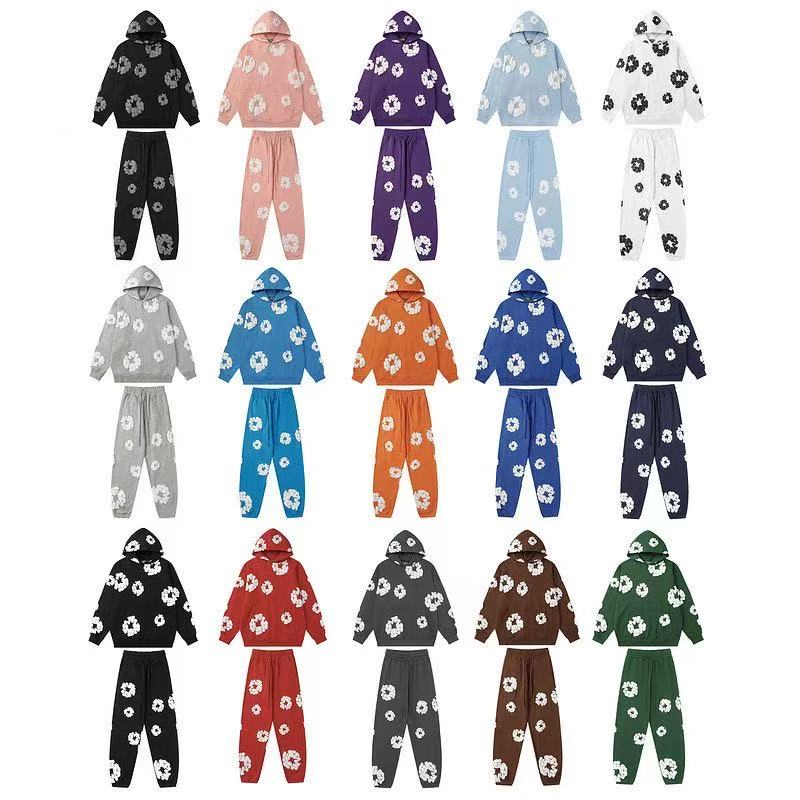 mens designer hoodies Hoodie Graffiti tracksuit pullover hooded cotton packets graphic printed long sleeve thick loose fitting outfit sweatshirt Hiphop pants i4