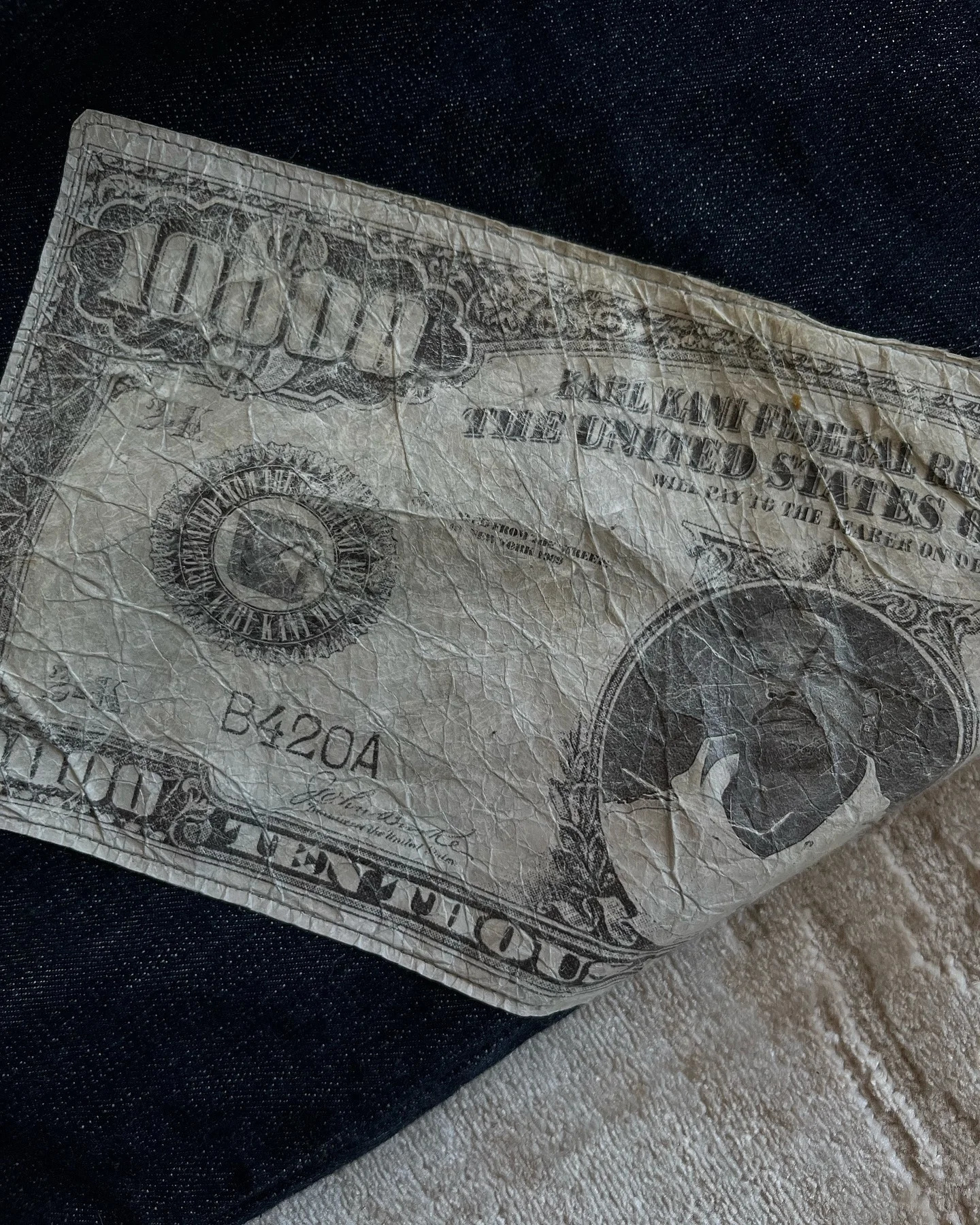 Harajuku Money Print Streetwear Jeans High Waist Wide Trouser Black Pants Streetwear Men Hip Hop Women Embroider Y2k Baggy Jeans 251014