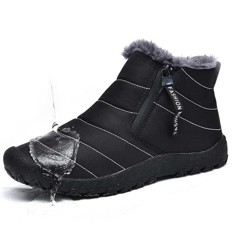 Winter Outdoor Snow Boots Hiking Shoes Mens Ski Shoes HighTop Cotton Shoes ColdProof Outdoor Sneakers Waterproof Nonslip C251014