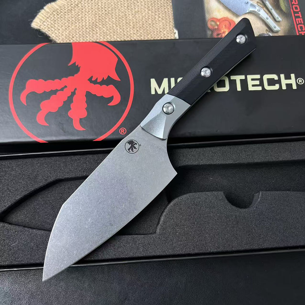 3300B Fixed Blade Kitchen Knife 5Cr13Mov Stone Wash Blade Full Tang G10 Handle Straight Knives with Retail Box