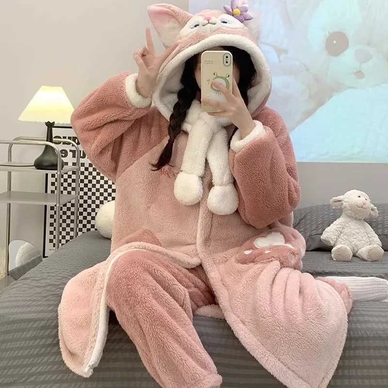 MINISO Lina Bell Robes Cosplay Costumes Halloween Onesies Anime Adult Nightgown Xmas Carnival Funny Pajamas Kigurumi Y251013