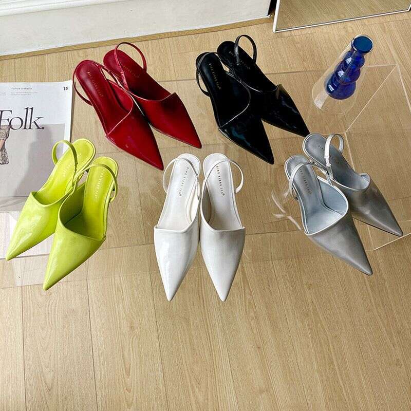 P9niche Design 2025 New European And American Pointed High Heels Fashionable Shoes Versatile Toe Sandals For