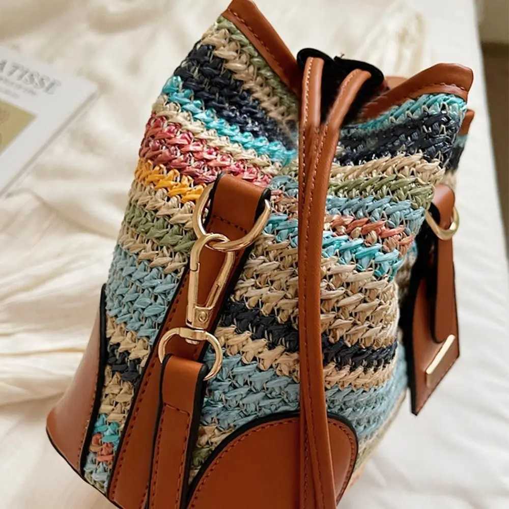 Creative Large Capacity Shoder Bags Casual Simple Crossbody Bags Vintage Mtifunctial Bucket Bag Summer D251014