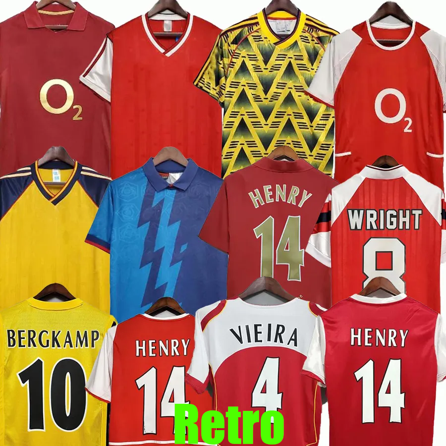 retro rice saka soccer jerseys arsenfootball kit HIGHBURY PIRES REYES BERGKAMP ADAMS Persie Galla V. PERSIE retrio 97 98 01 02 03 04 football shirt Kids kit uniform