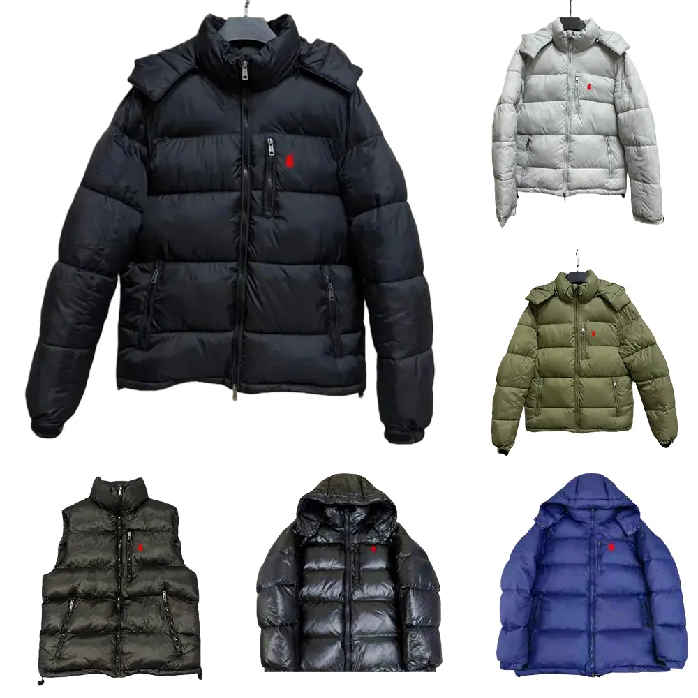 Designer down jacket Correct version puffer jacket Men's Winter Parka Jacket with Faux Fur Hood - Warm and Stylish Outerwear for Cold Weather
