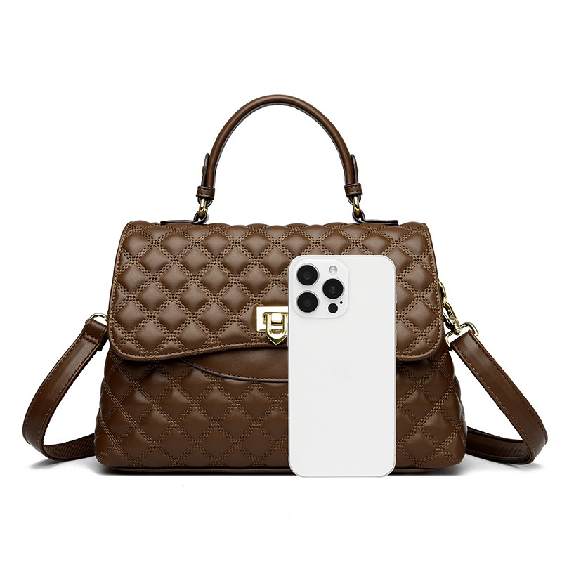 Designer Bag Fashion Versatile Quilted Large Bag For Women 2025 New Large Capacity Shoulder Handbag For Luxury Bag Women Supermarket Style Counter Bag