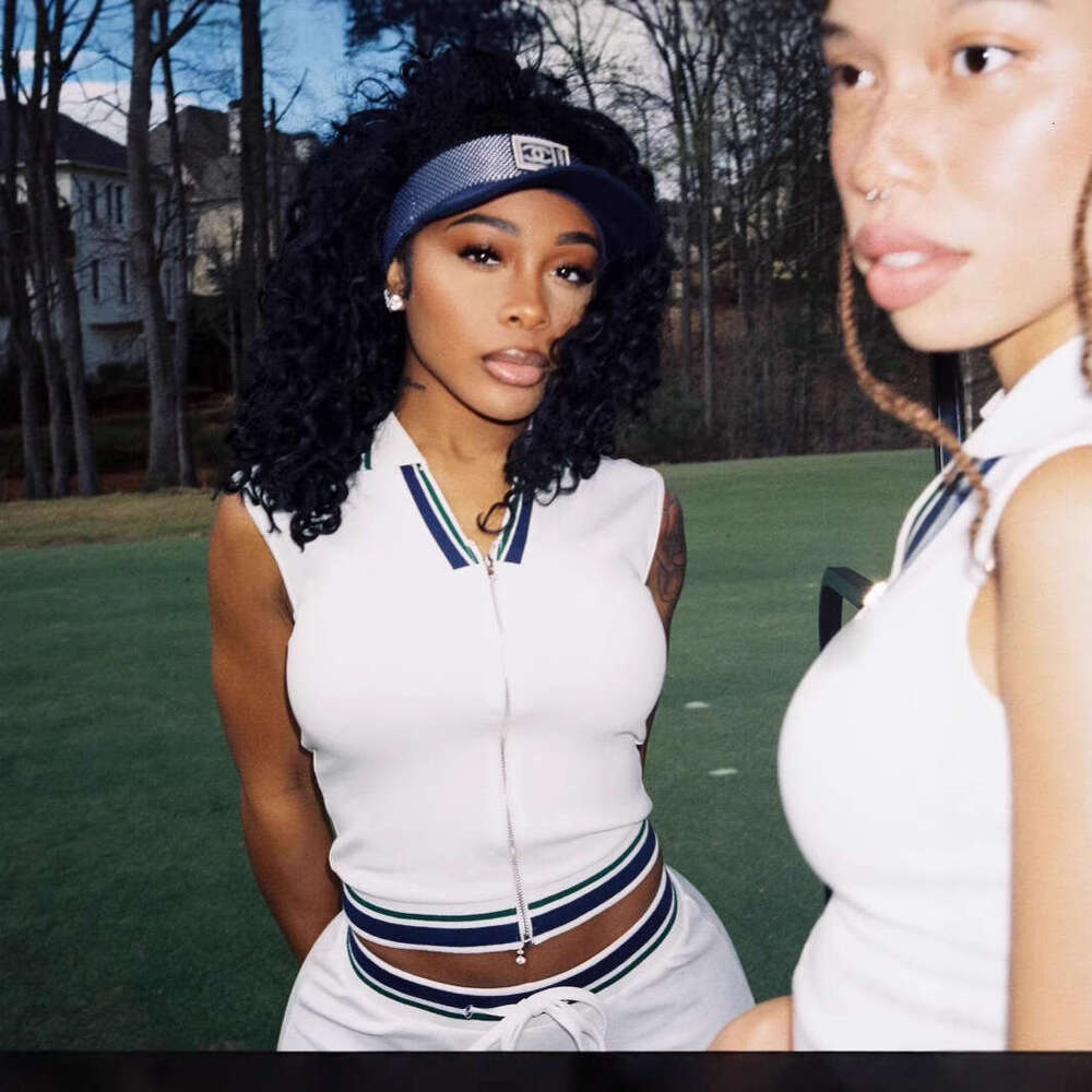 European and American New Cross-Border Women's Fashion Sports Casual Shirt Collar Solid Color Top Ribbed Tie Short Skirt Set for Women