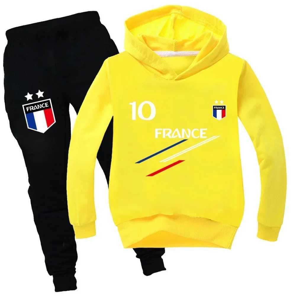 2025 Autumn New Kids Clothes Boys France Football 10 Tracksuit Tops Pants 2PCS Children Boy Spring Outfits Girls Sets 214 Years X251014