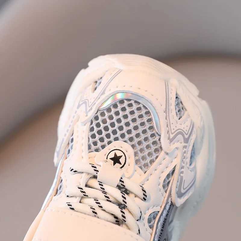 Children Girls Sports Soft Sole Outdoor Running Boys Breathable Mesh Sneakers Casual Toddlers Walking Shoes C260130