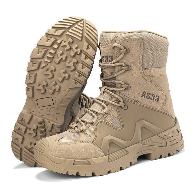 2024 New Triangle Region CrossBorder Mens Tactical Boots Outdoor Hiking Camping Warfare Ankle Height Winter Season C251014