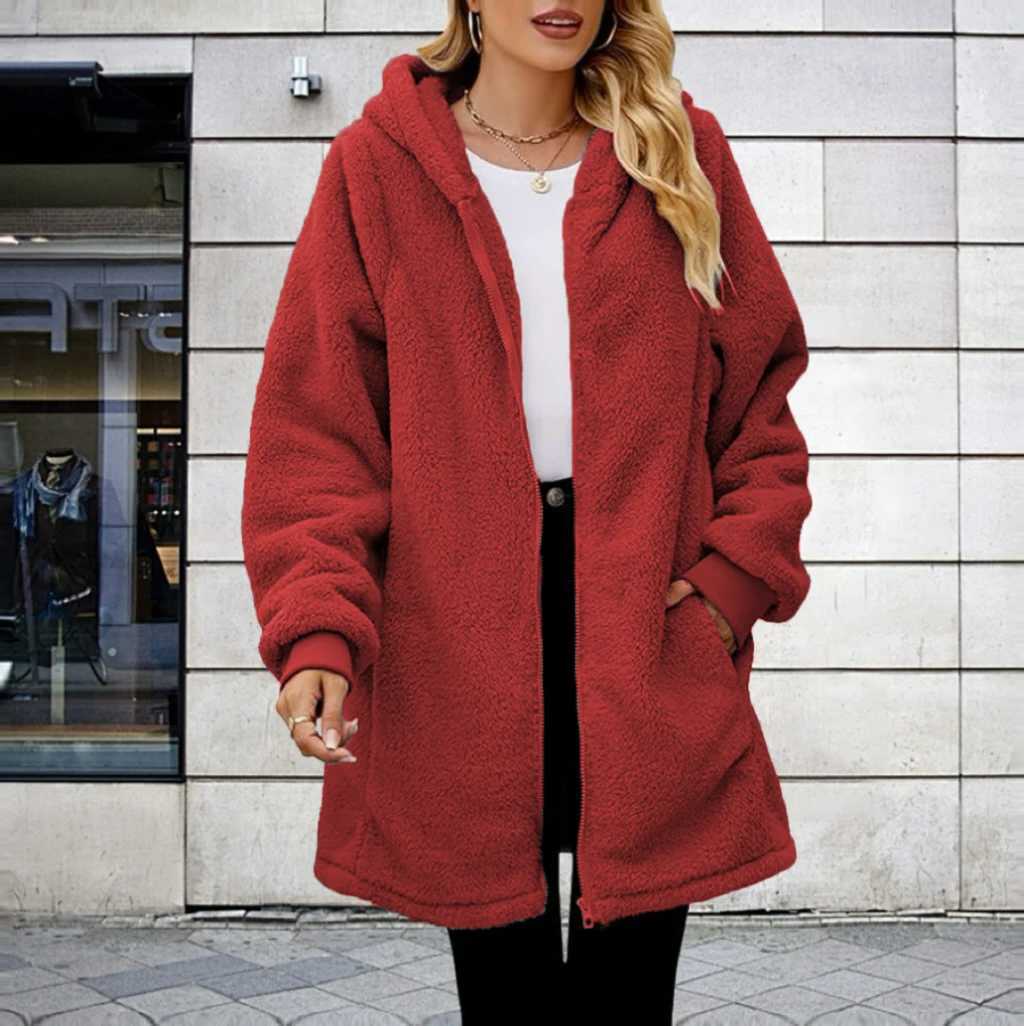 Plus Size2025 Bestselling Large Size Lamb Fur Hooded et Popular Trendy Outerwear with Hat for Extra Warmth And Style Y251013