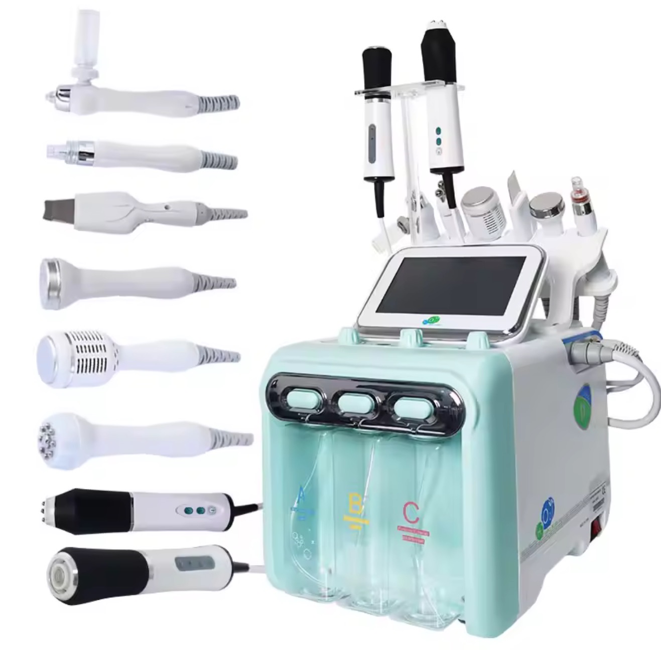 Portable Aqua Peel Microdermabrasion Hydro Machine H2o2 Hidra 8 in 1 Hydrodermabrasion Facial Machine