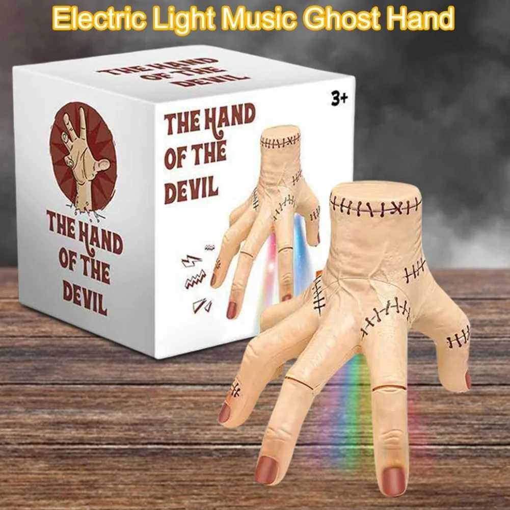 Electric Walking Hand with Sound Light Fake Hand Prop Scary Props Halloween Decorations C251014