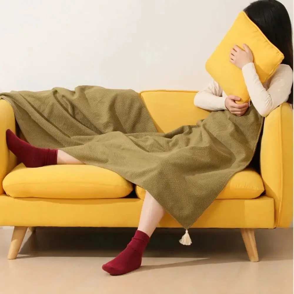 Washable Wearable USB Heating Blanket 3 Modes Foldable Electric Heating Pad Quickly Heating Zipper Closure Y251014