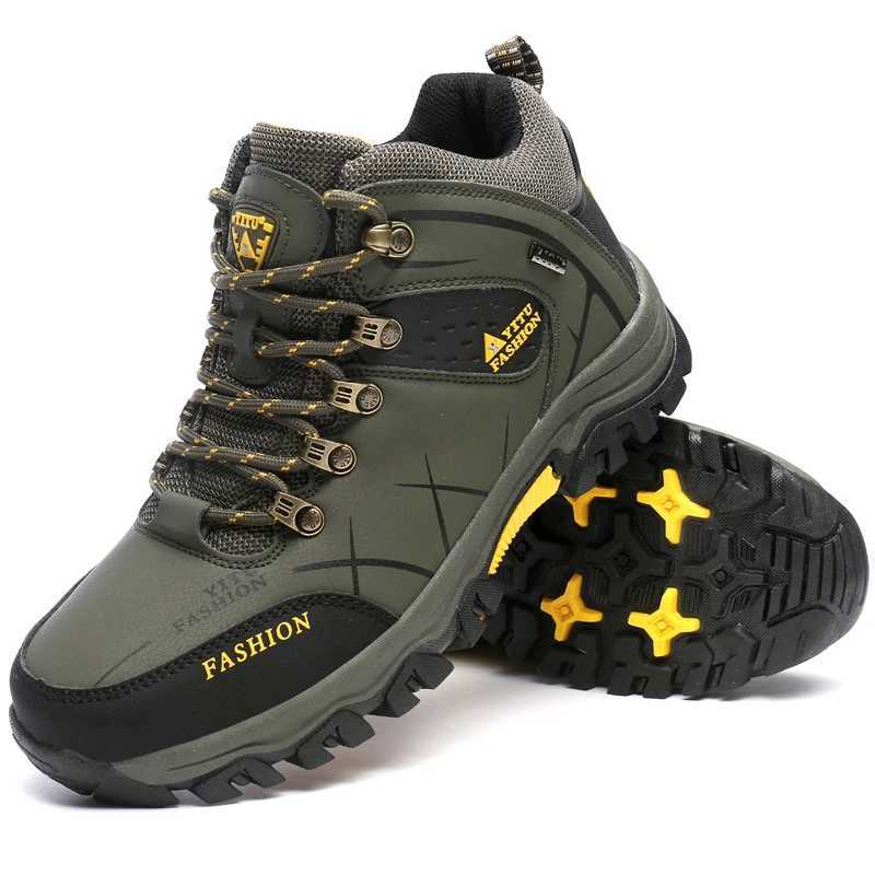 Mens Hiking Shoes Waterproof Wearresistant Sports Camping Climbing Shoes Outdoor Trekking Tourism Shoe Fishing Hunting Boots C251014