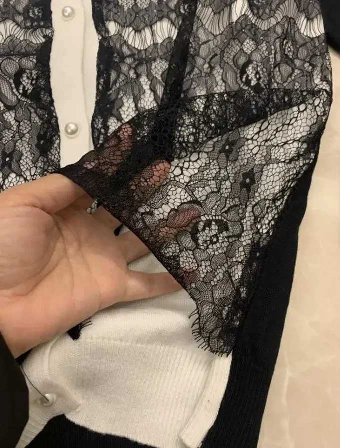 women lace deco sweaters fashion lace patchwork knitted cardigans womens sweaters bla cardigan woman kaii cardigan W251014