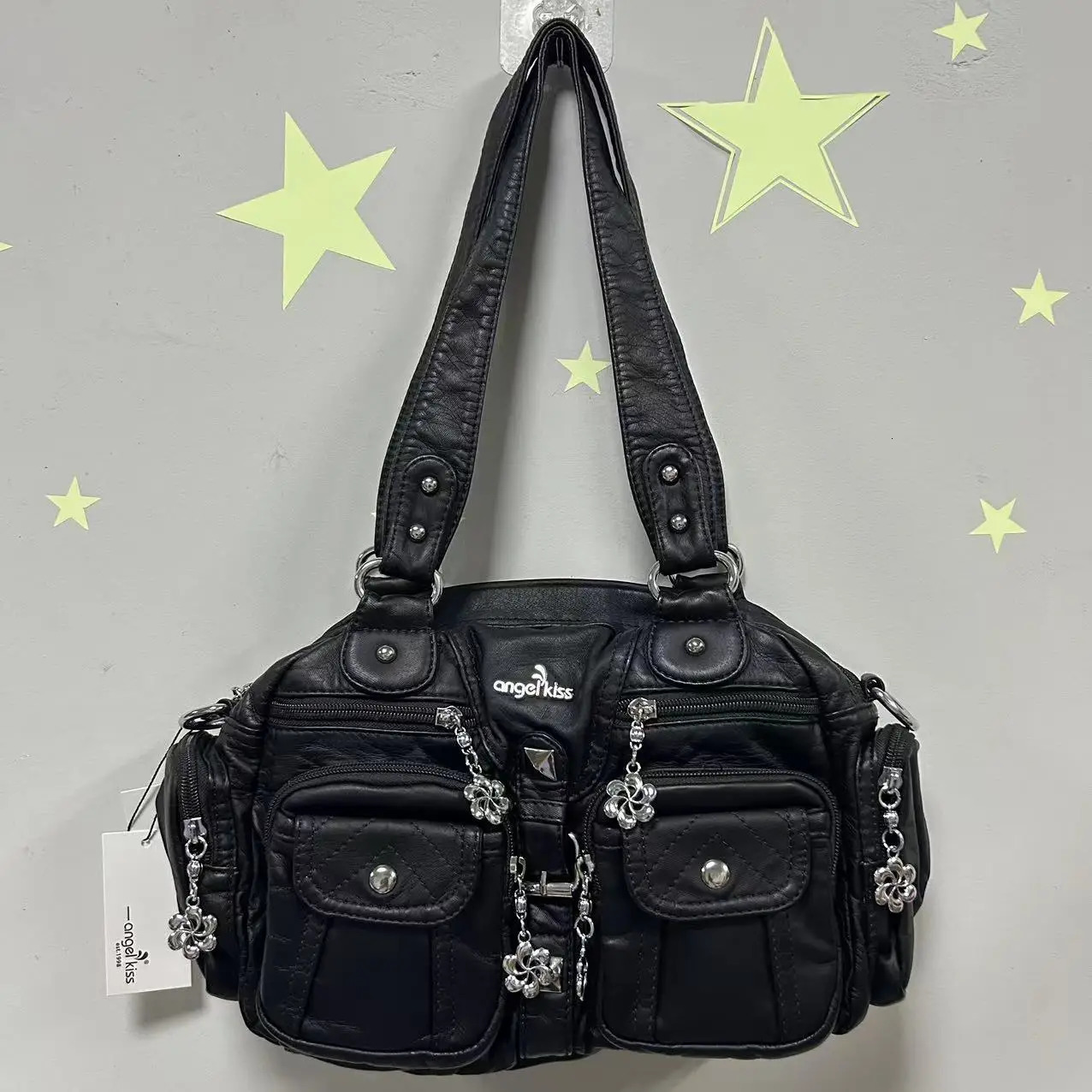 Angel kiss Women Handbags Fashion Satchel PU Shoulder Bag Tophandle Handbag Dumpling Pack Gifts Bags Phone Money 251010