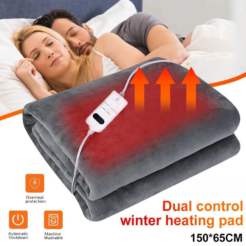 Electric Blanket 220V110V Heated Throw Blanket Flannel Blanket Mattress 2 Heat Settings With Switch Winter Body Warmer 150x65cm Y251014
